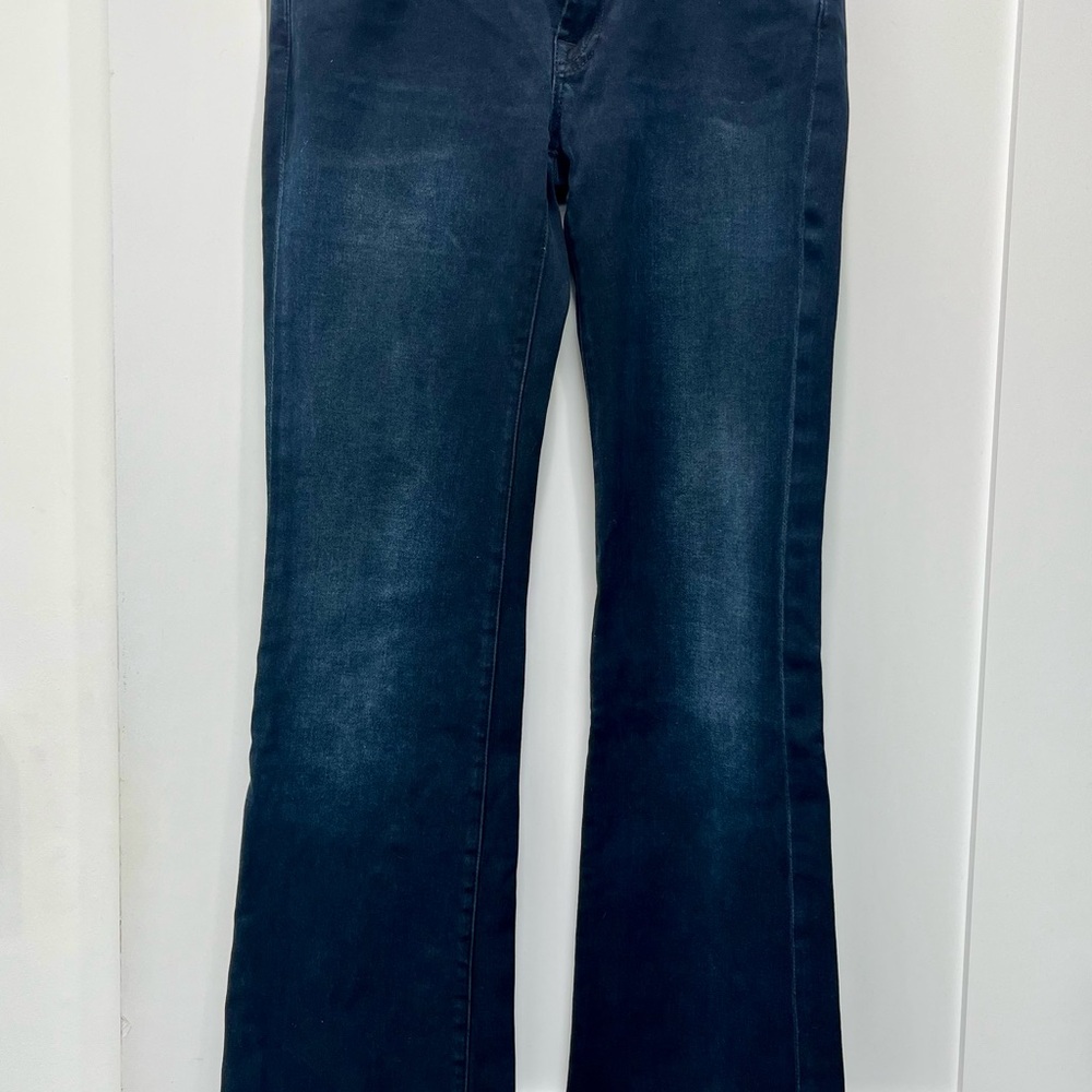 7 For All Mankind Dark Blue Flare Jeans